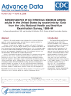 Seroprevalence of six infectious diseases among adults in the United States by raceethnicity Data from the third National Health and Nutrition Examination Survey 198894