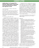 Addendum to Proposal for Human Respiratory Syncytial Virus Nomenclature below the Species Level
