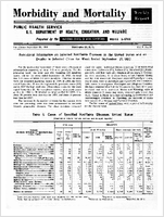Morbidity and Mortality Weekly Report For release September 23 1960 Vol 9 No 37