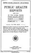 Public Health Reports  v 51 no 7  cover
