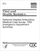 National Hospital Ambulatory Medical Care Survey 1992 Emergency Department Summary