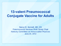 13valent pneumococcal conjugate vaccine for adults