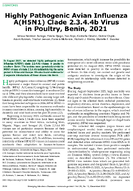 Highly Pathogenic Avian Influenza AH5N1 Clade 2344b Virus in Poultry Benin 2021