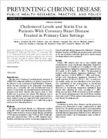 Cholesterol Levels and Statin Use in Patients With Coronary Heart Disease Treated in Primary Care Settings