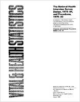 The National Health Interview Survey Design 197384 and Procedures 197583