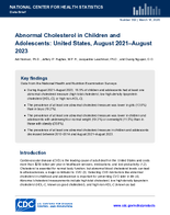 Abnormal Cholesterol in Children and Adolescents United States August 2021August 2023