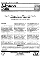 Expected Principal Source of Payment For Hospital Discharges United States 1990