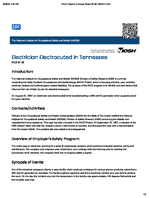 Electrician Electrocuted in Tennessee FACE 8769