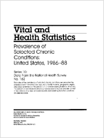 Prevalence of selected chronic conditions United States 198688