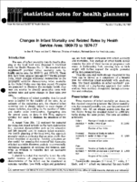 Changes in infant mortality and related rates by health service area 196973 to 197477
