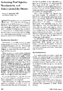 Swimming pool injuries mycobacteria and tuberculosislike disease