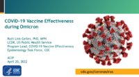 COVID19 vaccine effectiveness during Omicron