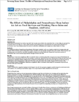 The Effect of Philadelphia and Pennsylvania Clean Indoor Air Act on Food Services and Drinking Places Sales and Numbers 19982011