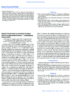 Notes From the Field Measles Transmission at a Domestic Terminal Gate in an International Airport  United States January 2014