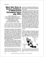 West Nile Virus in Mexico Evidence of Widespread Circulation since July 2002