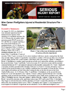 Serious Injury Report F202508 Nine Career Firefighters Injured at Residential Structure Fire  Texas