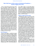 Polio Field Census and Vaccination of Underserved Populations  Northern Nigeria 20122013