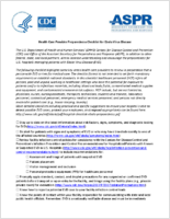 Health Care Provider Preparedness Checklist for Ebola Virus Disease EVD 201409
