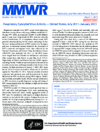 Respiratory Syncytial Virus Activity  US July 2011January 2013