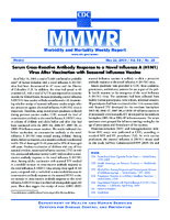 MMWR Morbidity and Mortality Weekly Report Vol 58 No 19 May 22 2009