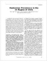 Hantavirus Prevalence in the IX Region of Chile