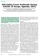 Rift Valley Fever Outbreak during COVID19 Surge Uganda 2021