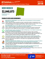 CDCs Investments to Combat Antibiotic Resistance Threats New Mexico Fiscal Year 2018
