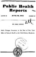 Public Health Reports  v 56 no 25  cover