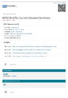 H5N1 bird flu  current situation summary