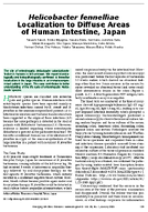 Helicobacter fennelliae Localization to Diffuse Areas of Human Intestine Japan
