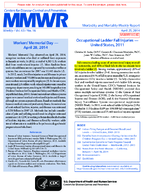 Occupational Ladder Fall Injuries  United States 2011