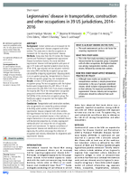 Legionnaires Disease in Transportation Construction and Other Occupations in 39 US Jurisdictions 20142016