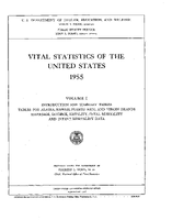 Vital Statistics of the United States 1955 Volume I