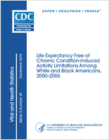 Life expectancy free of chronic conditioninduced activity limitations among White and Black Americans 20002006