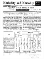 Morbidity and Mortality Weekly Report For release September 26 1958 Vol 7 No 38