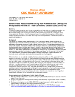 Severe Illness Associated with Using NonPharmaceutical Chloroquine Phosphate to Prevent and Treat Coronavirus Disease 2019 COVID19 March 28 2020 1100 AM ET