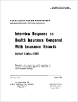 Interview Response on Health Insurance Compared With Insurance Records United States 1960