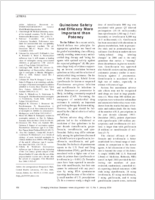 Quinolone Safety and Efficacy More Important than Potency