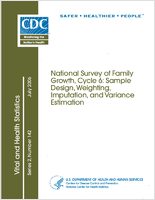 National Survey of Family Growth Cycle 6 Sample Design Weighting Imputation and Variance Estimation