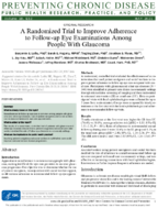 A Randomized Trial to Improve Adherence to Followup Eye Examinations Among People With Glaucoma