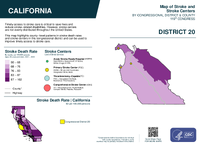 CA Congressional District 20 Stroke and Stroke Centers Map 119th Congress