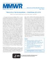 Tobacco Use in TopGrossing Movies  United States 20102016