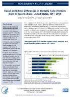 Racial and ethnic differences in mortality rate of infants born to teen mothers United States 20172018