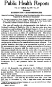 Public Health Reports  v 54 no 17 APRIL 28 1939