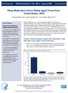 Sleep Medication Use in Adults Aged 18 and Over United States 2020