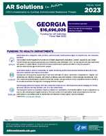 CDCs Investments to Combat Antibiotic Resistance Threats Georgia Fiscal Year 2023