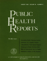 Public Health Reports  v 83  no 8  cover