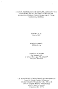 Control Technology and Exposure Assessment for Electronic Recycling Operations Unicor Marianna Federal Correctional Institution Marianna Florida