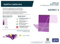 NC Congressional District 06 Stroke and Stroke Centers Map 118th Congress