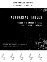 Actuarial Tables Based on United States Life Tables 19591961